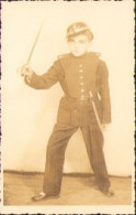 Boy In Military Uniform With Sword, 1939, Studio Klein, Brașov P1361 - Anonyme Personen