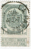 81  Obl  La Panne  + 8 - 1893-1907 Coat Of Arms