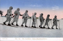 CPA Die Deutschen Schneeschuhbataillone, Alpenkorps, Ski - Autres & Non Classés