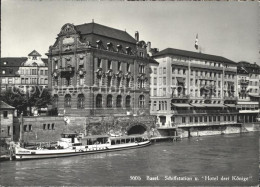 11622666 Basel BS Schiffstation Hotel Drei Koenige Basel BS - Sonstige & Ohne Zuordnung