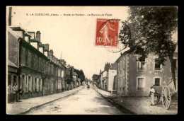 18 - LA GUERCHE - ROUTE DE NEVERS - LE BUREAU DE POSTE - La Guerche Sur L'Aubois