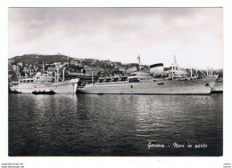 GENOVA:  NAVI  IN  PORTO  " OCEANIA "  E  " AFRICA "  -  FOTO  -  FG - Paquebote