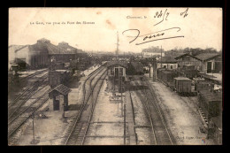 52 - CHAUMONT - LES VOIES DE LA GARE DE CHEMIN DE FER PRISE DU PONT DES FLANEURS - Chaumont