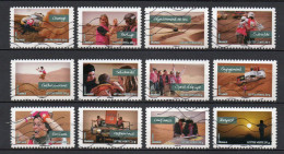 - FRANCE Adhésifs N° 801/12 Oblitérés - Série Complète RALLYE AÏCHA DES GAZELLES DU MAROC 2013 (12 Timbres) - - Usati