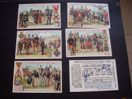 Original Old Cards Chromos Liebig S 608 Uniformes De L' Armée Belge Complet - Liebig
