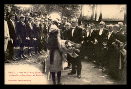 54 - NANCY - FETES DES 12 ET 13 JUILLET 1914 - A GENTILLY, COMPLIMENTS AU MINISTRE - Nancy