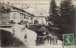 CPA Col De La Faucille Ain, Hotel De La Faucille Et Le Mont Blanc, Voiture - Unclassified
