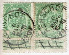 83  Paire  Obl  Aerschot - 1893-1907 Wappen