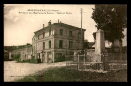 55 - BROUSSEY-EN-BLOIS - MONUMENT AUX MORTS - MAIRIE ET ECOLE - EDITEUR DIDELOT - Other & Unclassified