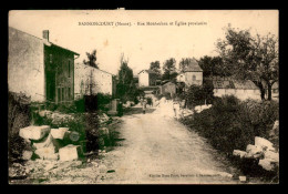 55 - BANNONCOURT - RUE MONTAUBAN ET EGLISE PROVISOIRE - EDITEUR MME PETIT - Otros & Sin Clasificación