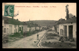 55 - CONSENVOYE - PETITE RUE - LES ECOLES - LA MAIRIE - EDITEUR MARTIN-COLARDELLE - Autres & Non Classés