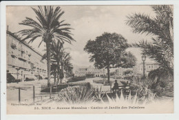 NICE - ALPES MARITIMES - AVENUE MASSENA - CASINO ET JARDIN DES PALMIERS - Parcs Et Jardins