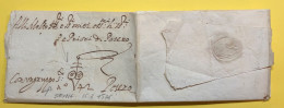 1576 SENIGALLIA X PESARO LETTERA COMPLETA DI TESTO  CON GRUPPO SEGNI DI CAVALCATA  CON FORCA (MINACCIA) - 1. ...-1850 Prephilately