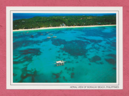 Aerial View Of Boracay Bech- Large Size, Divided Back, Photographer Kevin Hamdorf, New. - Filippijnen