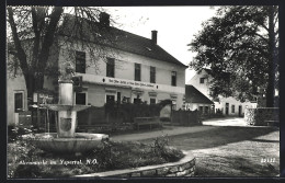 AK Altenmarkt Im Yspertal, Gasthof Zur Blauen Traube Mit Springbrunnen  - Other & Unclassified