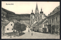 AK Maria Zell, Strasse Mit Gasthof Vor Der Gnadenkirche  - Other & Unclassified