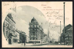 AK Wien, 2. Bezirk, Praterstrasse Mit Carl-Theater  - Autres & Non Classés