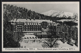 AK Semmering, Heeres-Kurlazarett Gegen Schneeberg  - Sonstige & Ohne Zuordnung