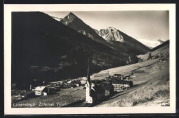 AK Lanersbach Im Zillertal, Ortsansicht Mit Gebirgskette  - Other & Unclassified