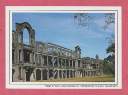 Corregidor Islands. Ruins Of Mile Long Barracks- Large Size, Divided Back, Phoitographer Roland Weiss, New. - Filippine