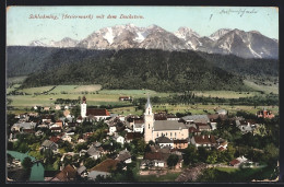AK Schladming, Ortschaft Mit Dem Dachstein  - Autres & Non Classés