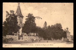 55 - HEUDICOURT - LE QUARTIER DE L'EGLISE ET LA MAIRIIE - EDITEUR LARMANY - Autres & Non Classés