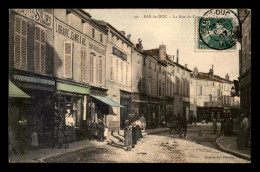 55 - BAR-LE-DUC - RUE DU CYGNE - MAGASIN FOUCAULT - FABRIQUE DE CHAISES E. CABOUAT - CARTE COLORISEE  - Bar Le Duc