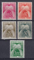 TIMBRE FRANCE SERIE TAXE N° 90/94 NEUVE ** GOMME SANS CHARNIERE - COTE 70 € - 1960-... Ungebraucht