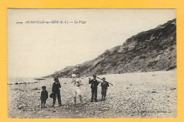 CPA OCTEVILLE Sur MER - La Plage - Autres & Non Classés