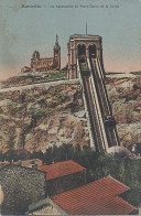 X43 MARSEILLE LES ASCENSEURS DE NOTRE DAME DE LA GARDE 11 OCTOBRE 1939 - Notre-Dame De La Garde, Funicular Y Virgen