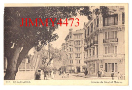 CPA - CASABLANCA - Avenue Du Général Moinier ( Rue Bien Animée ) N° 117 - Edit. L. M. Casablanca - Casablanca