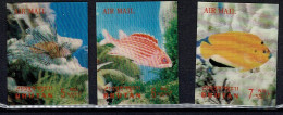 Bhoutan PA 43/45 Poissons MNH** Timbres Non Dentelé 3D Cote 17,5 € - Bhutan