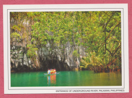 Palawan. Entrance Of Underground River- Large Size, Divided Back, Photographer Kevin Hamdorf, New. - Filippine