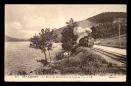 88 - GERARDMER - LE TRAIN DE REMIREMONT LE LONG DU LAC - CHEMIN DE FER - Gerardmer