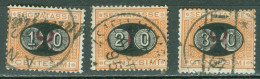 Italie   Taxe  Sassone   17/19  Ob  TB   - Postage Due