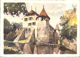 11621954 Hallwil Schloss Kuenstlerkarte Hallwil - Sonstige & Ohne Zuordnung