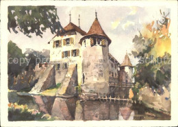 11621951 Hallwil Schloss Kuenstlerkarte Hallwil - Andere & Zonder Classificatie