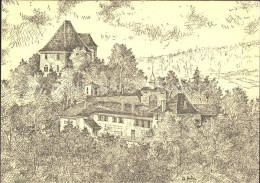 11621931 Aargau Kanton Schloss Liebegg Kuenstlerkarte Zeichnung Aarau - Andere & Zonder Classificatie