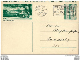 10-83 - Entier Postal Avec Illustration "Beatenberg" Oblit Mécanique "taxes Téléphoniques..." 1933 - Interi Postali