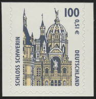 2188BC SWK 100 Pf/0,51 Euro Oben Geschnitten Sk Schloß Schwerin, ** - Unused Stamps