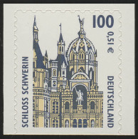 2188BD SWK 100 Pf/0,51 Euro Unten Geschnitten Sk Schloß Schwerin, ** - Unused Stamps