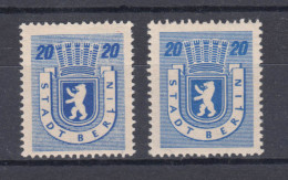 6AI+VI Berliner Bär - Zwei Marken PLF I Und VI: Ohne Und Mit Kniefleck, Set **  - Mint