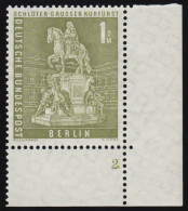 153v Stadtbilder 1 DM Ecke Ur Formnummer FN2 ** Postfrisch - Unused Stamps