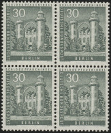 148w Stadtbilder 30 Pf Viererblock ** Postfrisch - Unused Stamps