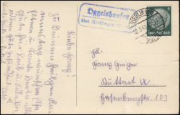 Landpost Oggelshausen über Riedlingen (Württ.) 12.3.40 Glückwunsch-AK Namenstag - Firstnames