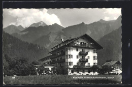 AK Mayrhofen /Zillertal, Geislers Hotel-Pension Strass Mit Bergpanorama  - Autres & Non Classés