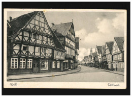 AK Celle, Zöllnerstraße, Fachwerkhäuser, Feldpost, Celle 7.10.1941 - Andere & Zonder Classificatie