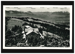 AK Pfänder Hotel, Blick Ins Rheintal, Kisslegg (Württ) 6.6.1940 - Autres & Non Classés