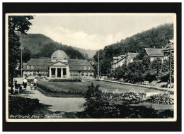 AK Bad Grund, Harz - Badehaus, Feldpost, Bad Grund (Harz) 3.8.1940 - Altri & Non Classificati