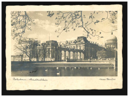 AK Potsdam Stadtschloss Teich, Schwäne, Max Baur, Feldpost, Potsdam 27.9.1939 - Autres & Non Classés